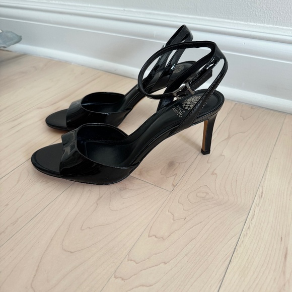 Vince Camuto Black Strappy Heels - Picture 1 of 9